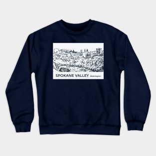 Spokane Valley Washington Crewneck Sweatshirt